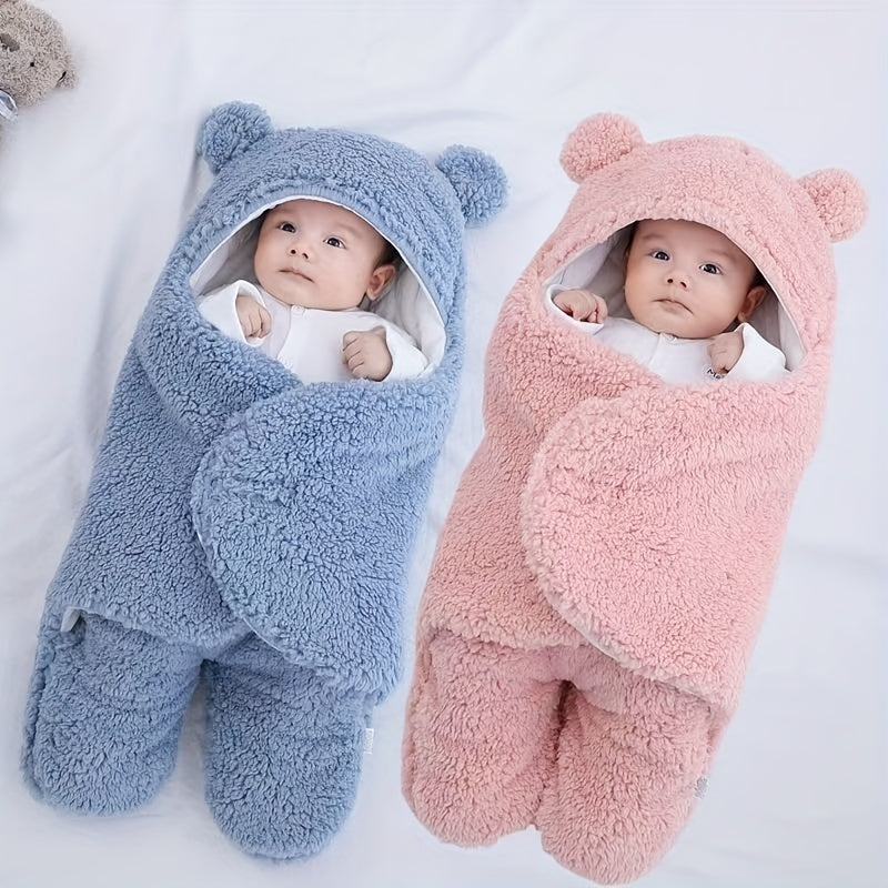 Winter Baby Sleeping Bag Bear Nap Printed Sleeping Bag, Suitable For Babies Aged 0-10 Months, Soft Nap Mat With Removable Pillow - Rokkaku 18 online shop
