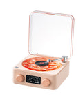 Retro Turntable Speaker Wireless Bluetooth-compatible 5.0 Vinyl Record Player Stereo Sound With White Noise RGB Projection Lamp Effect - Rokkaku 18 online shop