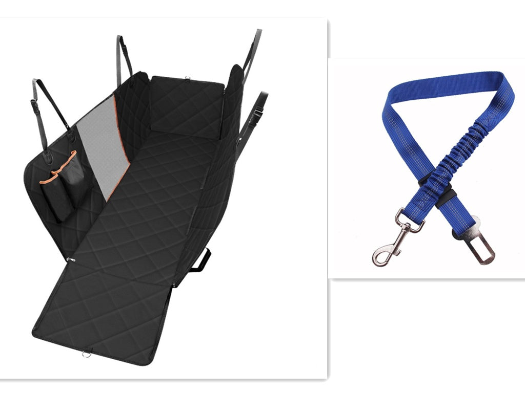 Dog Car Seat Cover View Mesh Pet Carrier Hammock Safety Protector Car Rear Back Seat Mat With Zipper And Pocket For Travel - Rokkaku 18 online shop