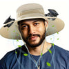 Widened Solar Fan Hat 4 Colors Summer Outdoor With Cooling Fan Fisherman Hat Suitable For Summer Outdoor Activities