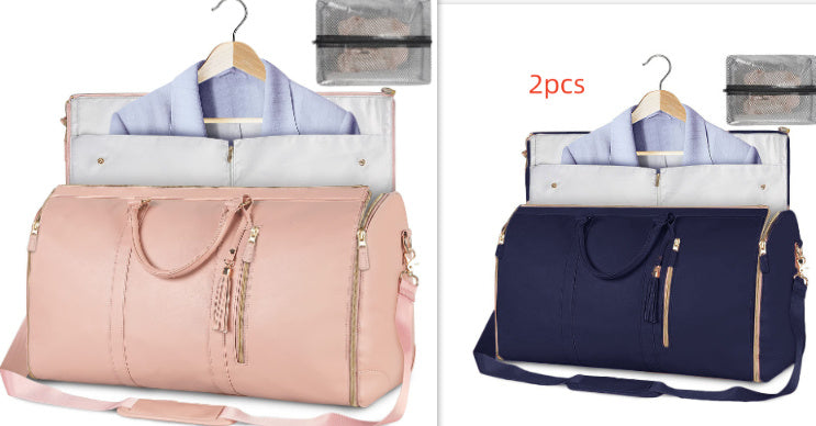 Large Capacity Travel Duffle Bag Women's Handbag Folding Suit Bag Waterproof Clothes Totes - Rokkaku 18 online shop
