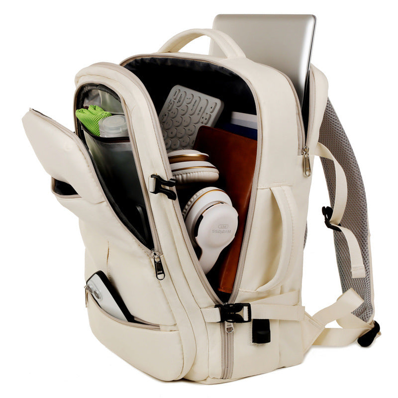 Large Capacity Backpack For Women Men Multiple Pockets And Zippers Versatile Computer Bags Business Travel Backpack - Rokkaku 18 online shop