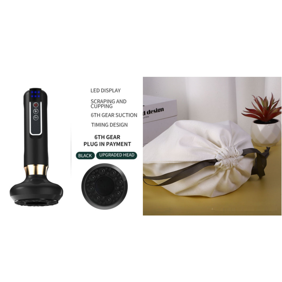 Electric Vacuum Cupping Massager For Body Anti-Cellulite Suction Cup Gua Sha Massage Body Cups Guasha Fat Burning Slimming Jars - Rokkaku 18 online shop