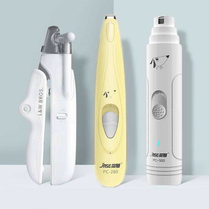 Pet Nail Clippers With LED Light Dogs Cat Nail Scissors Professional Trimmer Tool Care Grooming Supplies - Rokkaku 18 online shop
