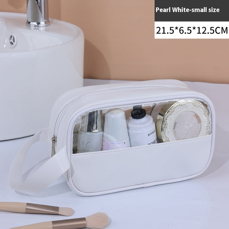 Large Capacity Cosmetic Bag Women's Transparent - Rokkaku 18 online shop