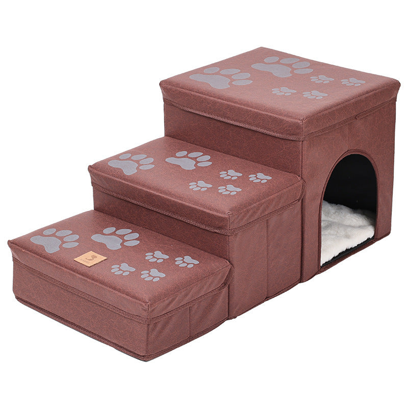 Cat Kennel Cage Multifunctional Dog Stairs Upper Bed Sofa Puppy Climbing Pet Supplies - Rokkaku 18 online shop