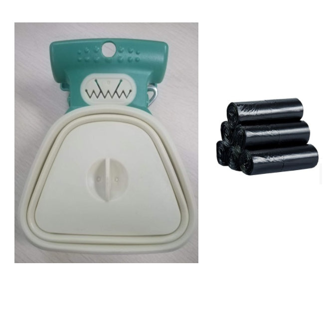 Pet Dog Poop Bag Dispenser Travel Foldable Poop Spoon - Rokkaku 18 online shop