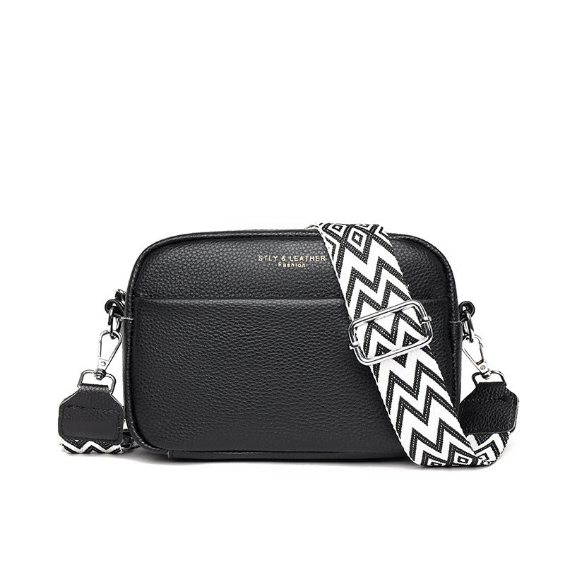 Fashion Shoulder Crossbody Bags With Rhombus Embroidered Wide Shoulder Strap Cute Small Square Bag Women - Rokkaku 18 online shop