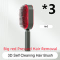 Self Cleaning Hair Brush For Women One-key Cleaning Hair Loss Airbag Massage Scalp Comb Anti-Static Hairbrush - Rokkaku 18 online shop