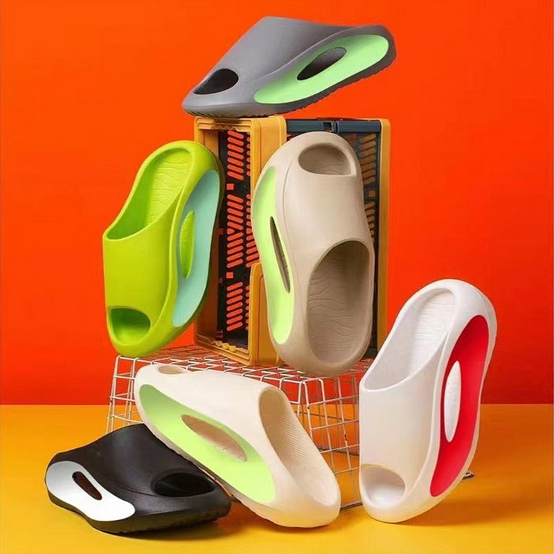 Ins Slippers Women Men Peep Toe Slipper Summer Hollow Unisex Sports Beach Shoes - Rokkaku 18 online shop