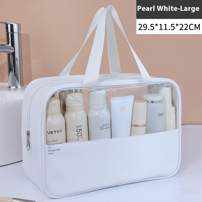 Large Capacity Cosmetic Bag Women's Transparent - Rokkaku 18 online shop