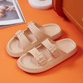 Platform Slippers Women's Summer Buckle Home Shoes Fashion Outdoor Wear Soft Bottom Sandals - Rokkaku 18 online shop