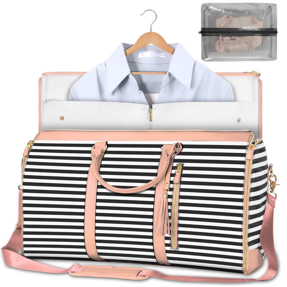 Large Capacity Travel Duffle Bag Women's Handbag Folding Suit Bag Waterproof Clothes Totes - Rokkaku 18 online shop