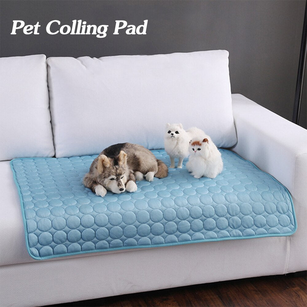 Pet Dog Cat Ice Silk Cold Nest Pad For Cooling In Summer - Rokkaku 18 online shop