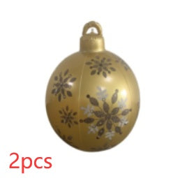 Christmas Ornament Ball Outdoor Pvc 60CM Inflatable Decorated Ball PVC Giant Big Large Balls Xmas Tree Decorations Toy Ball - Rokkaku 18 online shop