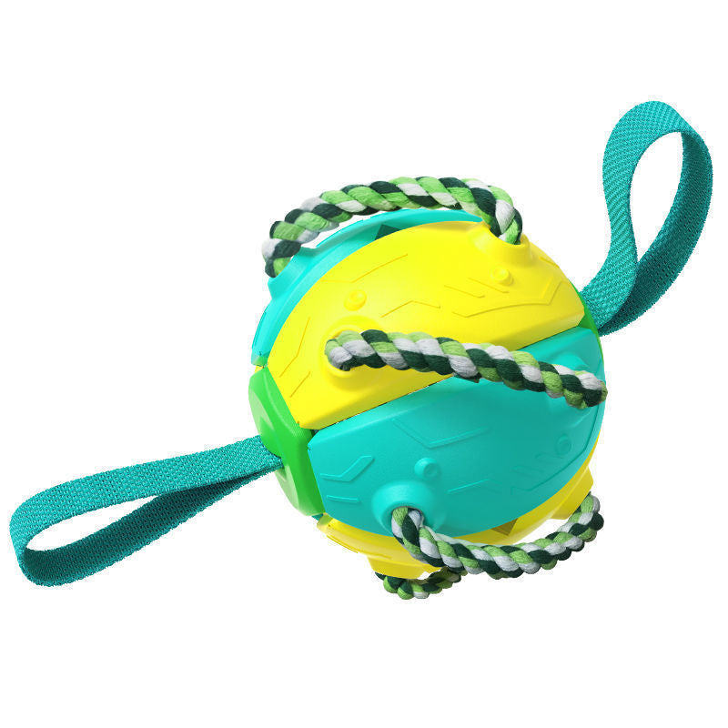Interactive Dog Football Soccer Ball With Tabs Inflated Training Toy Outdoor Border Collie Balls Pet Products - Rokkaku 18 online shop