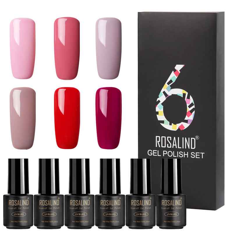 Fine nail polish 6 bottles