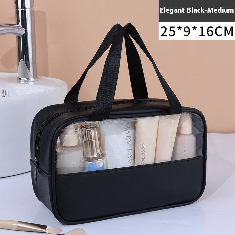 Large Capacity Cosmetic Bag Women's Transparent - Rokkaku 18 online shop