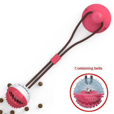 Dog Toys Silicon Suction Cup Tug Interactive Dog Ball Toy For Pet Chew Bite Tooth Cleaning Toothbrush Feeding Pet Supplies - Rokkaku 18 online shop