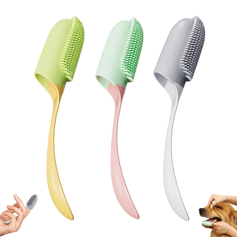 Dog Tooth Cleaning Brush Care Finger Wrap Cat Dog Oral Cleaning Toothbrush Tool Silicone Dog Cat Finger Toothbrush Supplies Pet Products - Rokkaku 18 online shop