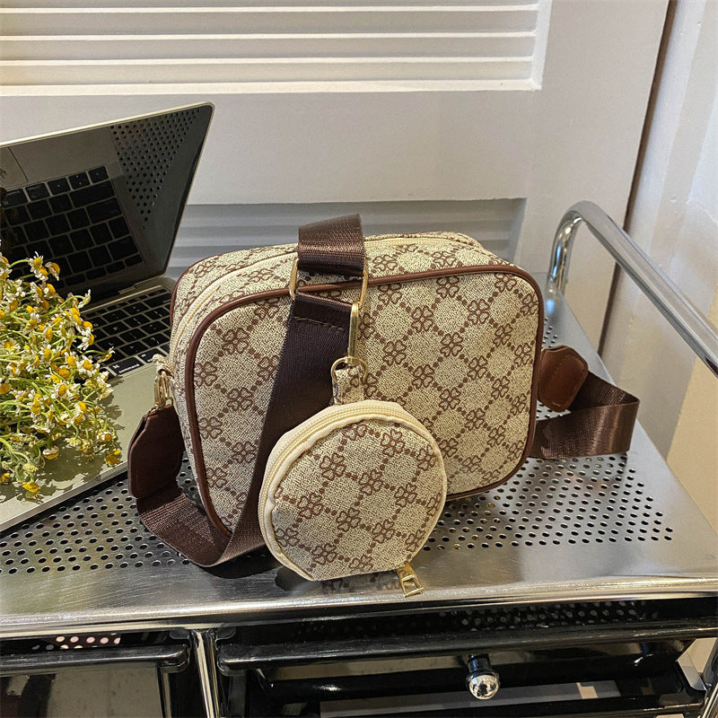 Vintage Pattern Crossbody Bags For Women Shoulder Shell Bag Trend Small Purse And Handbag Luxury Designer Female Square Bag Women's Bag - Rokkaku 18 online shop