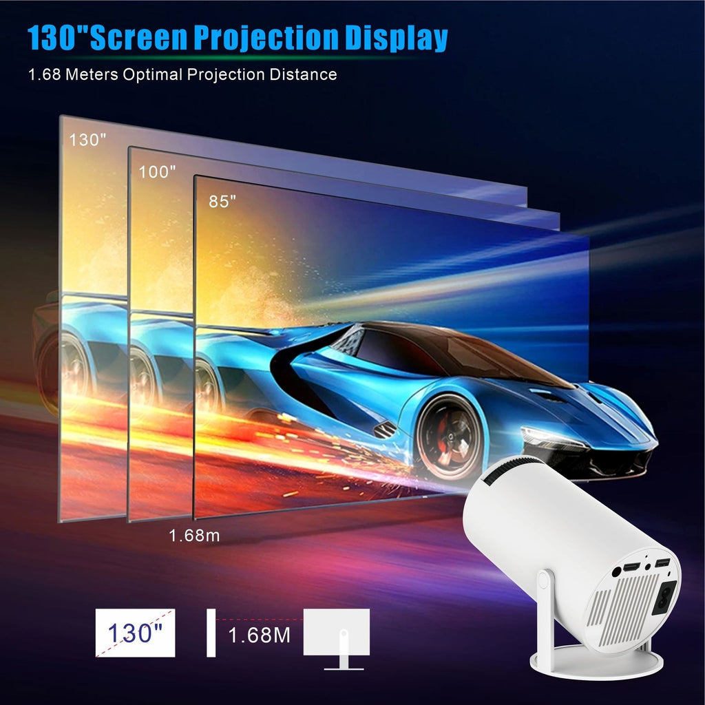 HY300 Pro Projector Home Theater Entertainment Portable Small Projector - Rokkaku 18 online shop