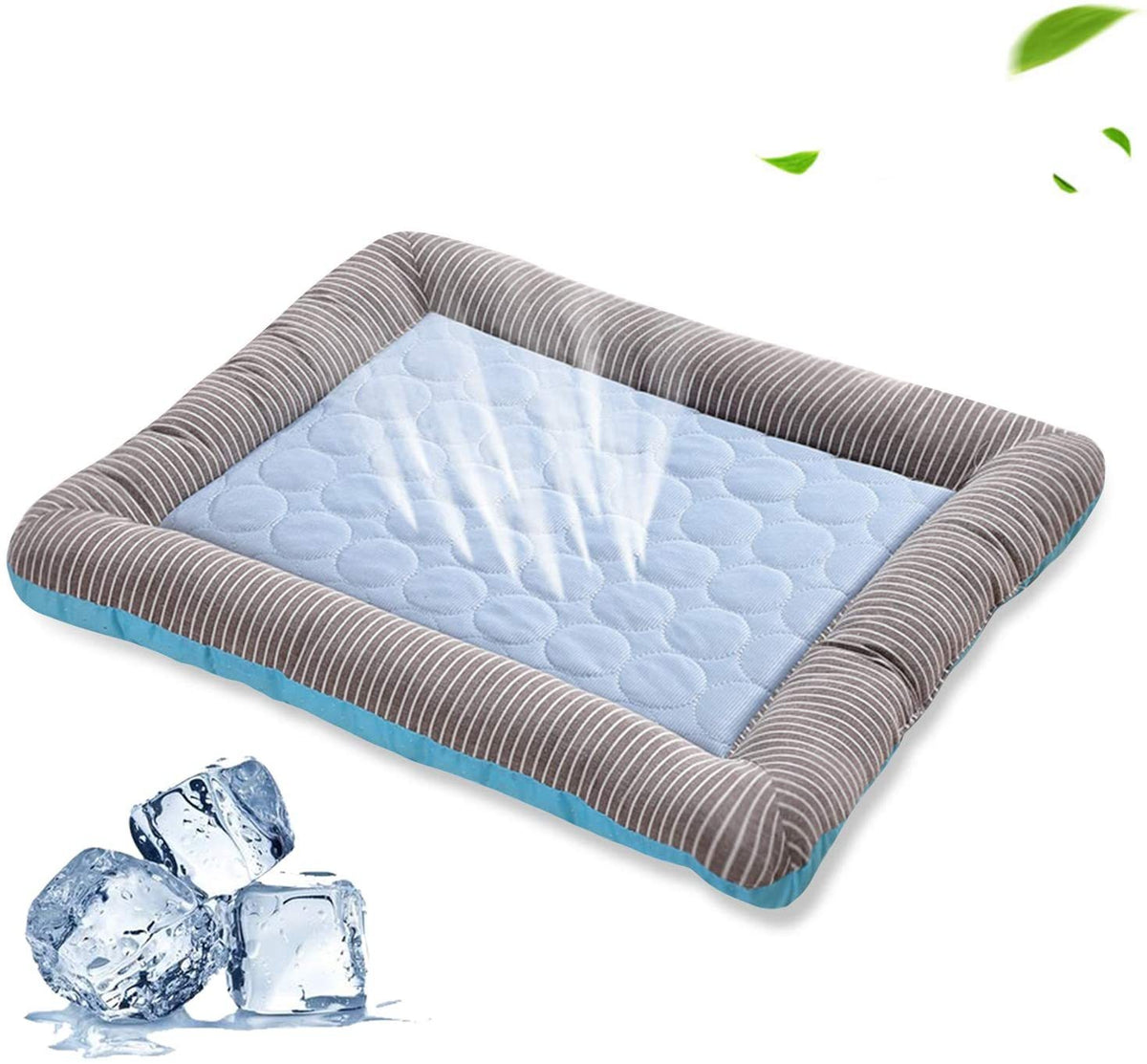 Pet Cooling Pad Bed For Dogs Cats Puppy Kitten Cool Mat Pet Blanket Ice Silk Material Soft For Summer Sleeping  Blue Breathable - Rokkaku 18 online shop