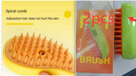 3 In 1 Cat Steam Brush Steamy Dog Brush Electric Spray Cat Hair Brushes For Massage Pet Grooming Comb Hair Removal Combs - Rokkaku 18 online shop