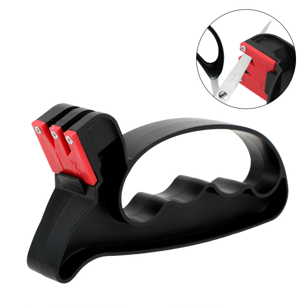 Knife Sharpener Handheld Scissor Blade Sharpening Convenient Kitchen Tools Grindstone 2 In 1 Kitchen Gadgets - Rokkaku 18 online shop