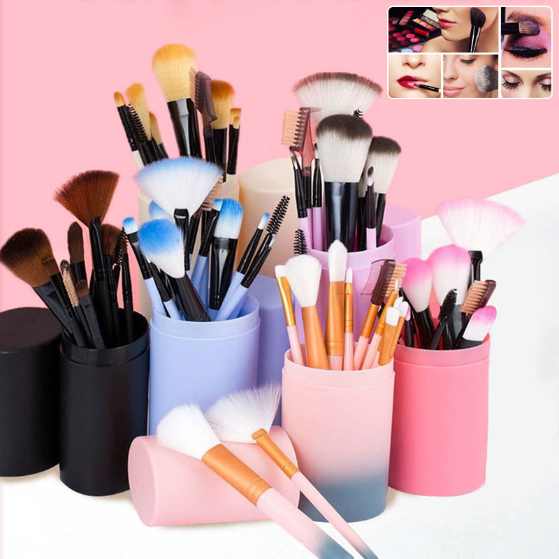 12pcs Makeup Brush Set Blush Eyeshadow Eyelash Highlighter Makeup Brush - Rokkaku 18 online shop