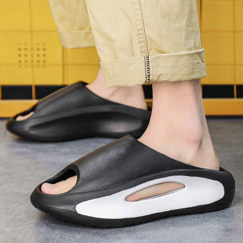 Ins Slippers Women Men Peep Toe Slipper Summer Hollow Unisex Sports Beach Shoes - Rokkaku 18 online shop