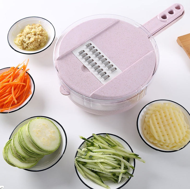 8 In 1 Mandoline Slicer Vegetable Slicer Potato Peeler Carrot Onion Grater With Strainer Vegetable Cutter Kitchen Accessories - Rokkaku 18 online shop