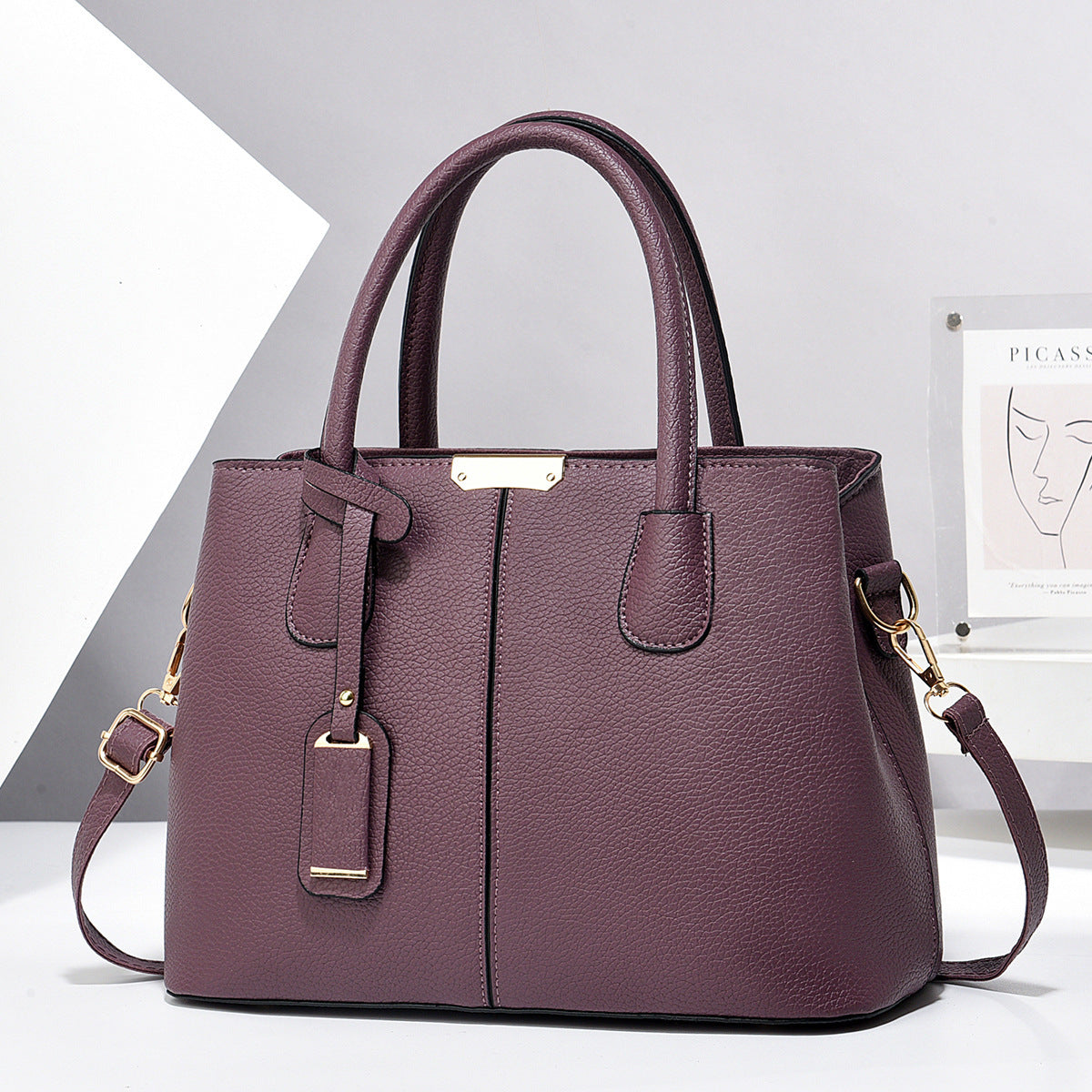 Women PU Leather Handbags Ladies Large Capacity Tote Bag Female Square Shoulder Bags New Fashion Crossbody Bags - Rokkaku 18 online shop