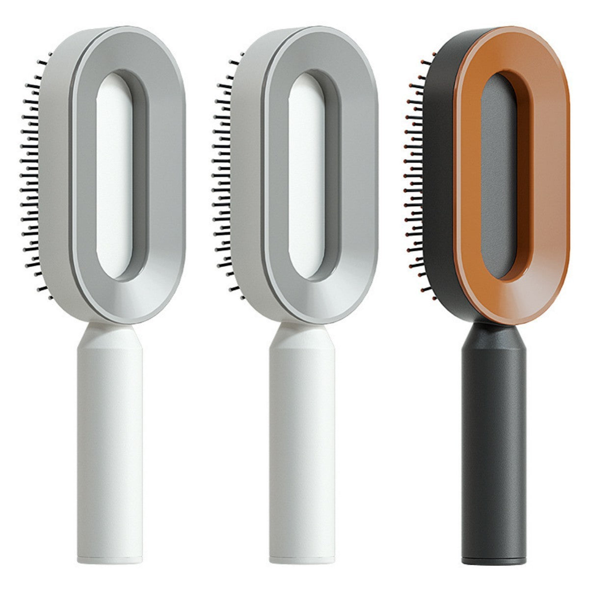 Self Cleaning Hair Brush For Women One-key Cleaning Hair Loss Airbag Massage Scalp Comb Anti-Static Hairbrush - Rokkaku 18 online shop