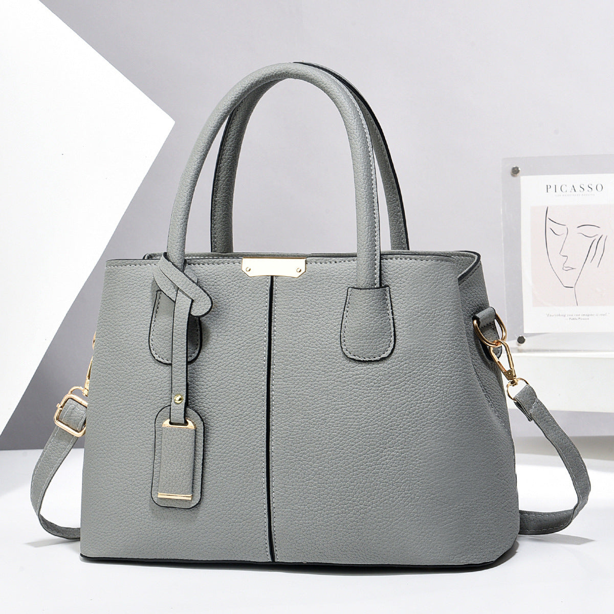 Women PU Leather Handbags Ladies Large Capacity Tote Bag Female Square Shoulder Bags New Fashion Crossbody Bags - Rokkaku 18 online shop