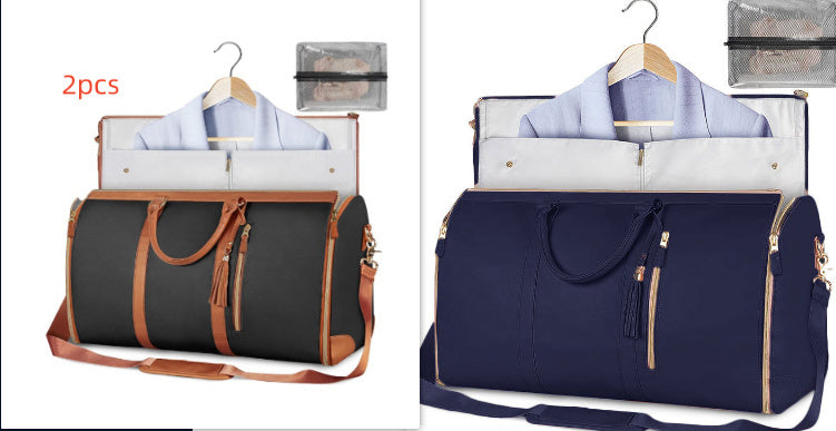 Large Capacity Travel Duffle Bag Women's Handbag Folding Suit Bag Waterproof Clothes Totes - Rokkaku 18 online shop