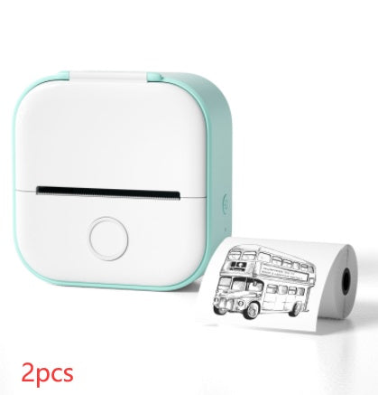 Portable Mini Thermal Label Printer Home Photo Printer Student Wrong Question Printer Bluetooth-compatible Mini Label Printer Price Tag - Rokkaku 18 online shop