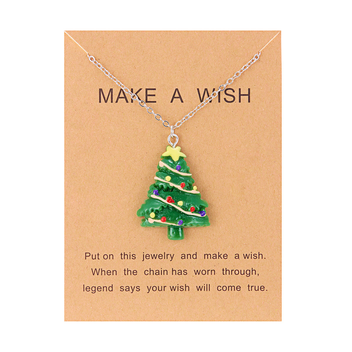 Cute Cartoon Resin Necklace Christmas Snowman Santa Claus Pendant Clavicle Chain Necklace For Women Jewelry - Rokkaku 18 online shop