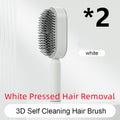 Self Cleaning Hair Brush For Women One-key Cleaning Hair Loss Airbag Massage Scalp Comb Anti-Static Hairbrush - Rokkaku 18 online shop