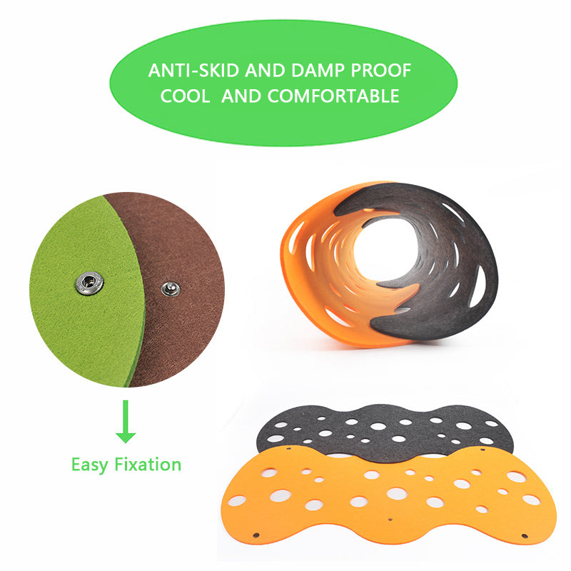 Cat Tunnel Cat Toy Felt Pom Splicing Deformable Kitten Nest Collapsible Tube House Tunnel Interactive Pet Toy Cat Accessories - Rokkaku 18 online shop