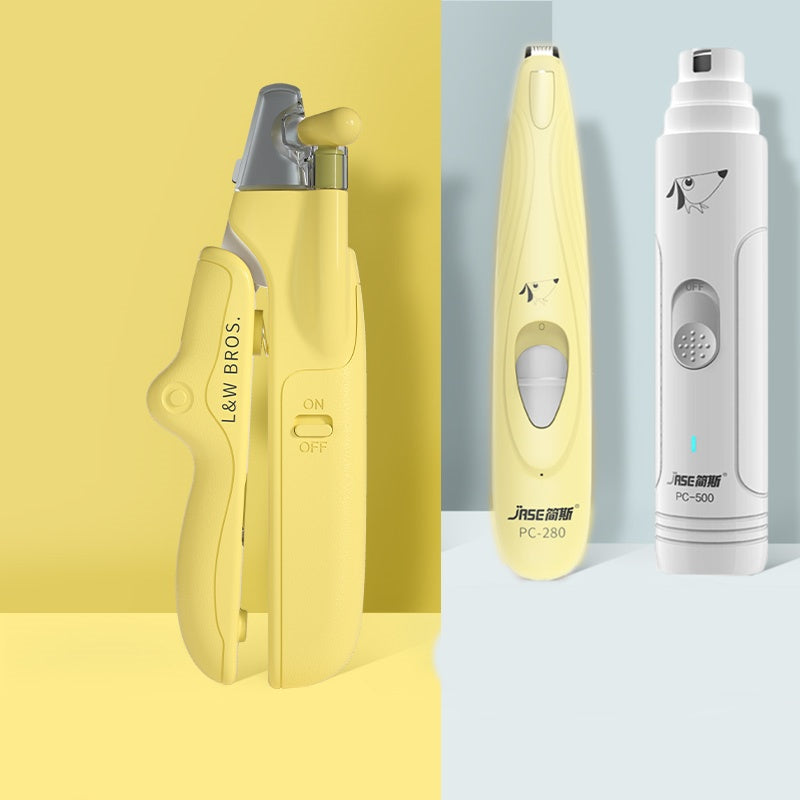 Pet Nail Clippers With LED Light Dogs Cat Nail Scissors Professional Trimmer Tool Care Grooming Supplies - Rokkaku 18 online shop