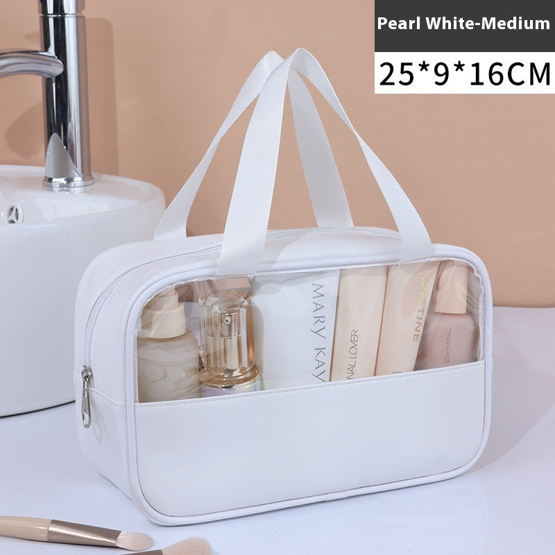 Large Capacity Cosmetic Bag Women's Transparent - Rokkaku 18 online shop