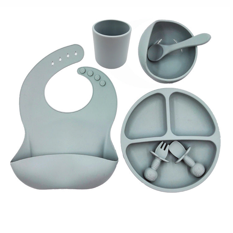 Baby Cutlery Set Silicone Bib Silicone Cup Spoon - Rokkaku 18 online shop