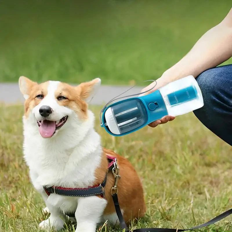 Dog Water Cup Drinking Food Garbage Bag Three-in-one Portable Small Multi-functional Pet Cups Pets Supplies - Rokkaku 18 online shop