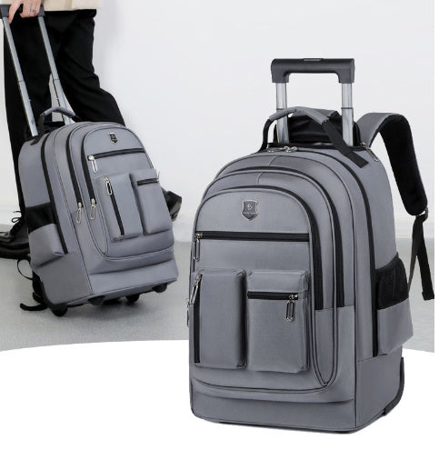 Trolley Backpack Ultra-light Trolley Bag Large Capacity Single-directional Wheel - Rokkaku 18 online shop