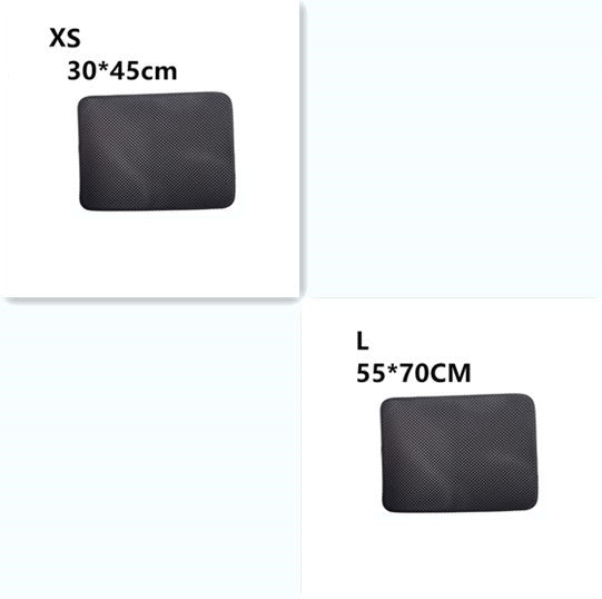 Double Layer Litter Cat Bed Pads Pet Cat Litter Mat Trapping Pets Litter Box Mat Pet Product Bed For Cats House Clean Mat - Rokkaku 18 online shop