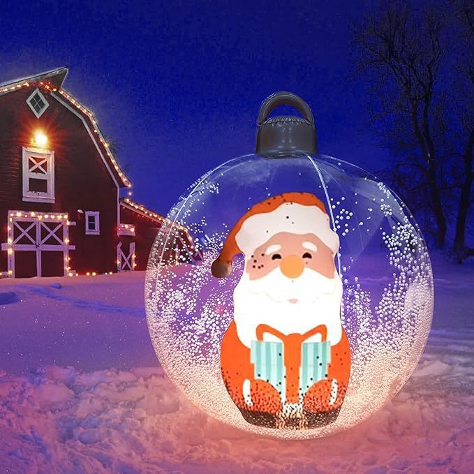 Inflatable Christmas Ball Hanging Crafts - Rokkaku 18 online shop