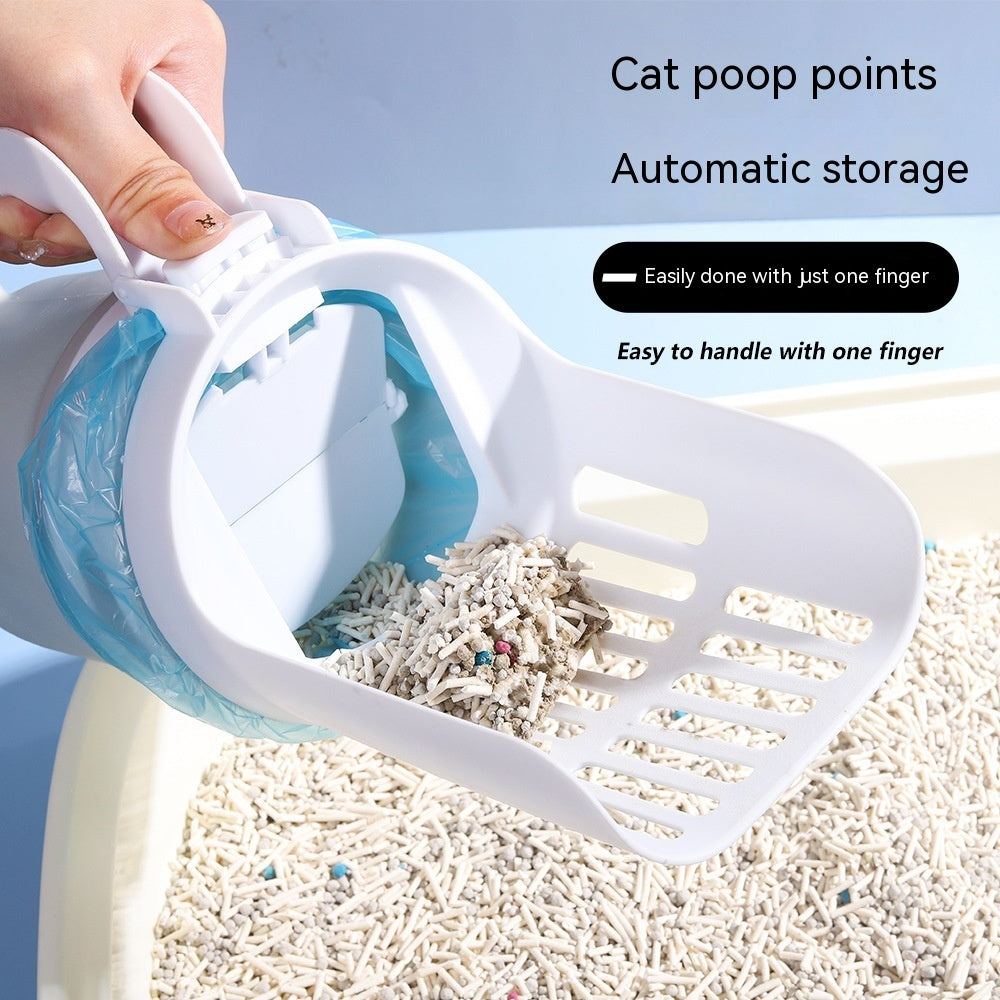 Upgrade Widen Cat Litter Shovel Scoop With Refill Bags Large Cat Litter Box Self Cleaning Cat Waste Bin System Pet Supplies Pet Products - Rokkaku 18 online shop