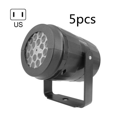 Christmas Party Lights Snowflake Projector Light Led Stage Light Rotating Xmas Pattern Outdoor Holiday Lighting Garden Christmas Decor - Rokkaku 18 online shop