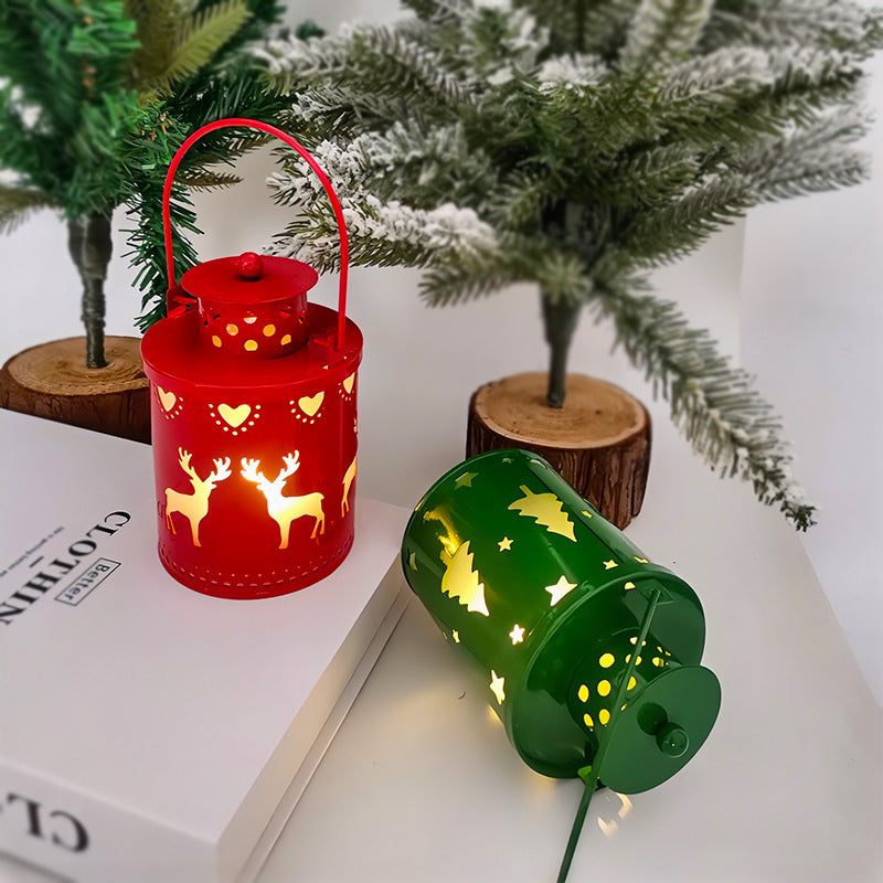 Christmas Candle Lights LED Small Lanterns Wind Lights Electronic Candles Nordic Style Creative Holiday Decoration Decorations - Rokkaku 18 online shop